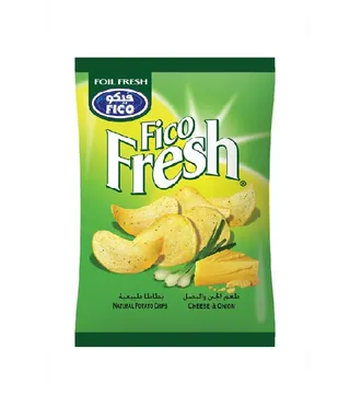 Fico Fresh Cheese & Onion Potato Chips, 80g