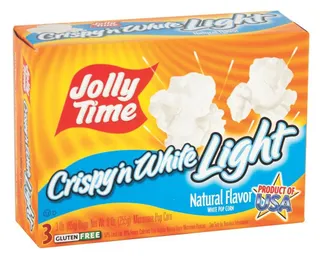 Jolly Time Crispy 'n White Light Microwave Popcorn 255g