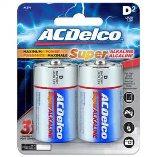 ACDelco Alkaline D2 Battery 2 pc
