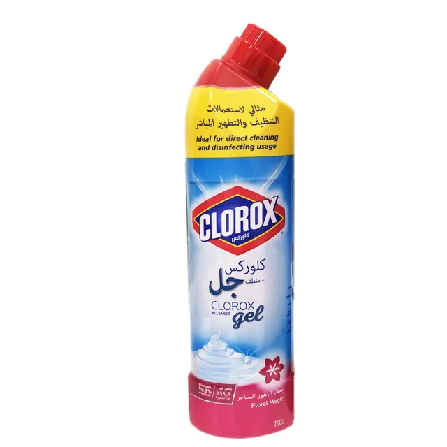 كلوروكس جل مبيض برائحة زهور + منظف، 750ml