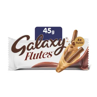 Galaxy Flutes 4-Fingers Chocolate, 45g
