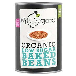 Mr Organic Low Sugar Baked Beans 400 Gm