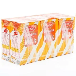 KDD UHT Banana Flavoured Milk 6x250ml