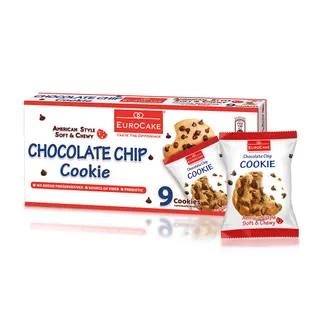 Euro Cake Chocolate Chip Cookies 9 x 28 g