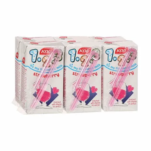 كي دي دي حليب الفراولة 6 x 125 مل