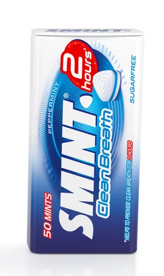 Smint Sugar Free Peppermint Candy, 50 Pieces, 35g