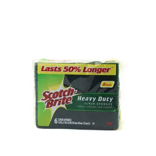 Scotch-Brite Heavy Duty Scrub Sponge 6 Pcs