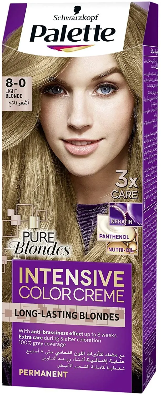 Palette natural 8-0 light blonde