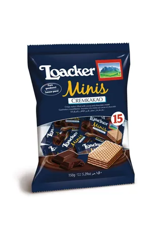 Loacker Minis Cremkakao Cocoa & Chocolate Cream Wafer 150 g