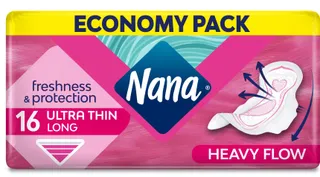 Nana Ultra Thin with Long Wings Pad 16 Count