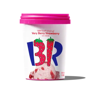 Baskin Robbins Very Berry Strawberry Ice Cream Pint, 500ml