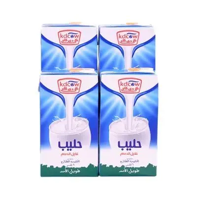 Kdcow Uht Milk Low Fat 4 pcs x 1 L