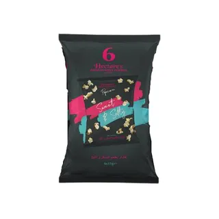 Hectares Sweet & Salty Popcorn 6 x 11 g