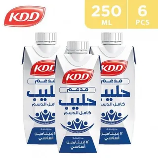 Kdd Full Cream Long Life Fortified Milk w/ Vitamins 6 pcs x 250 ml