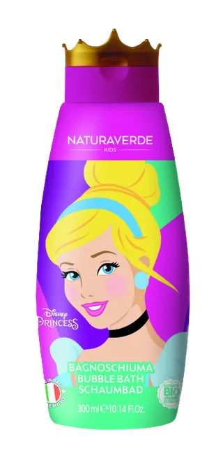 Naturaverde Disney Princess Kids Bubble Bath "Cinderella" With Organic Oat Extract 300 ml