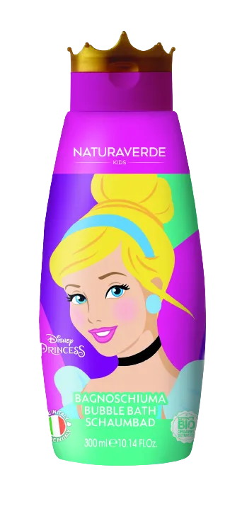 Naturaverde Disney Princess Kids Bubble Bath "Cinderella" With Organic Oat Extract 300 ml