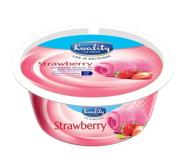 Kwality Strawberry Ice Cream, 125ml