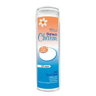 Sanita Charm 100% Cotton Pads 80 Pads
