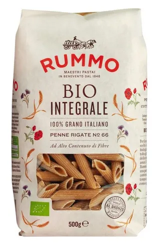 Rummo Organic Integral Penne Rigate 500G