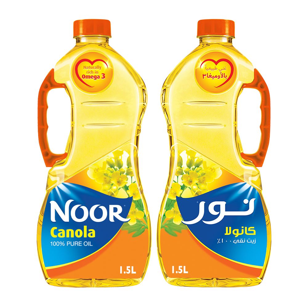 نور زيت كانولا، 2x1.5لتر