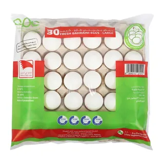 Fresh Bahraini Large Eggs , 30 Pieces