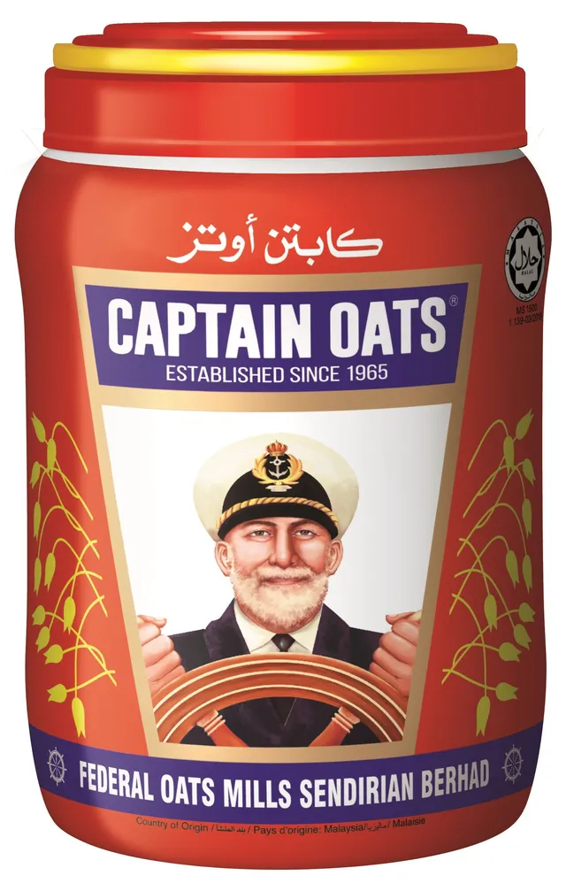 Captain Oats Cereal Jar