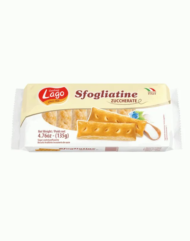 Lago Sfogliatine Sugared Puff Pastry, 135g