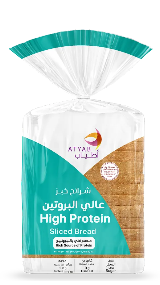 خبز بروتين عالي، 450جم