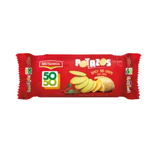 بريتانيا 50-50 بوتازوس بسكويت مخبوز في الفرن 100 جم