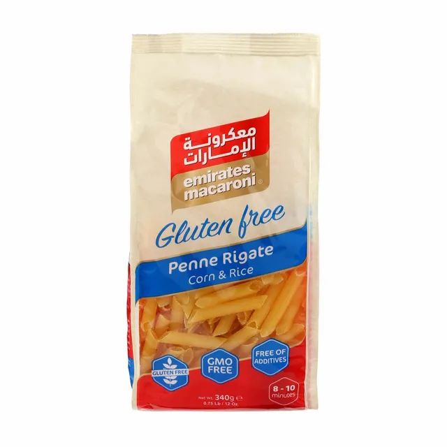 Emirates Macaroni Gluten Free Penne Riggate Corn & Rice