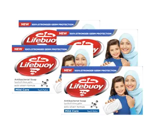 لايف بوي صابون بار عناية خفيفة x 4pcs @Special Price