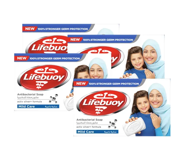 لايف بوي صابون بار عناية خفيفة x 4pcs @Special Price