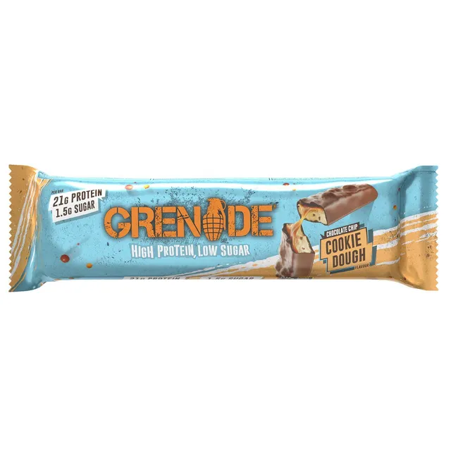 Grenade Chocolate Chip Cookie Dough Bar, 60g