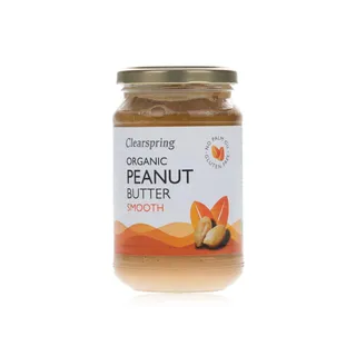 Clearspring Organic Smooth Peanut Butter - Gluten Free, 350g