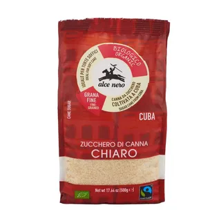 Alce Nero Organic Crystal Cane Sugar Chiaro, 500g