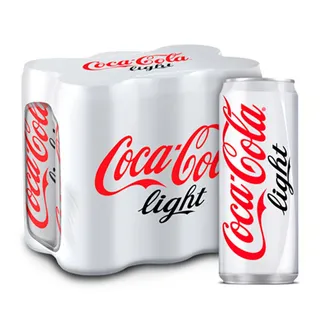 Coca Cola Light Carbonated Soft Drink, 6x330ml
