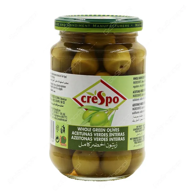 كريسبو زيتون أخضر برطمانات، 354g
