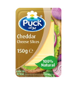 بك شرائح جبنة شيدر أبيض طبيعي، 150g