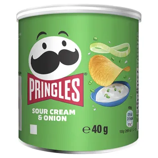 برينجلز ساور كريم وبصل علبة شيبس، 40g