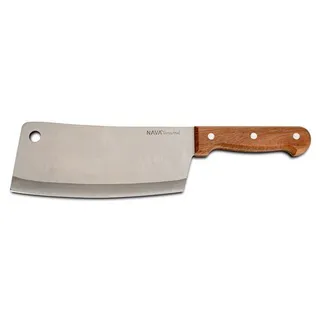 NAVA Terrestrial Stainless Steel Butcher Knife with Wooden Handle, 30cm