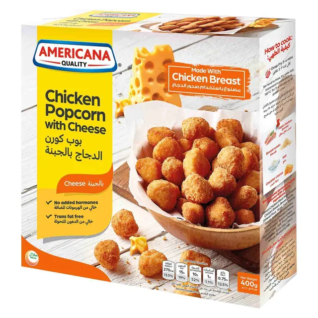 Americana Chicken Cheese Popcorn, 400g