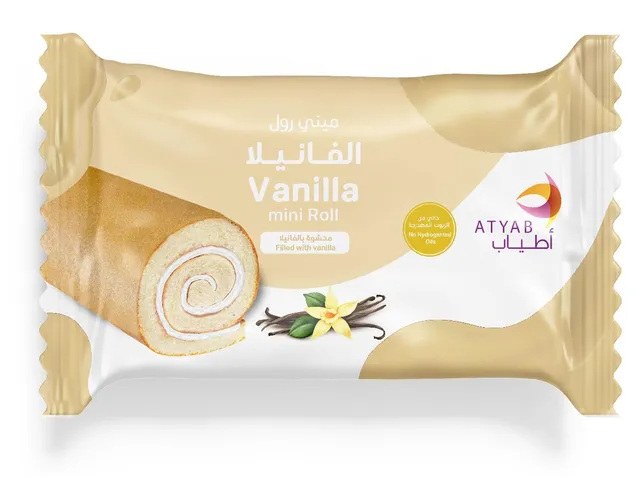 Atyab Mini Vanilla Roll, 60g