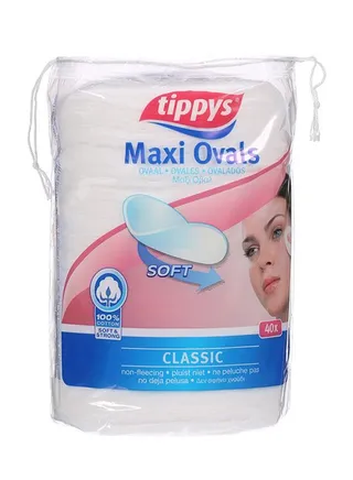 Tippys Classic Maxi Oval Make Up Pads 40 قطعة