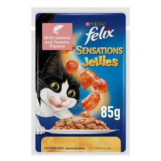 Purina Felix Sensations Jellies Salmon and Tomato Flavors