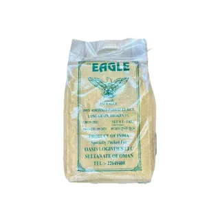 إيجل أرز هندي طويل الحبة مبخر 100% مصفى، 4kg
