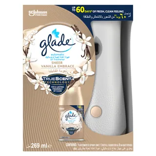 Glade Automatic Spray Holder With Sheer Vanilla Air Freshener 175g