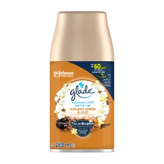 Glade Automatic Air Freshener Spray Refill Elegant Amber & Oud 269ml