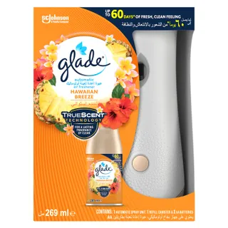 Glade Automatic Spray Holder & Hawaiian Breeze Refill Starter Kit, 269ml