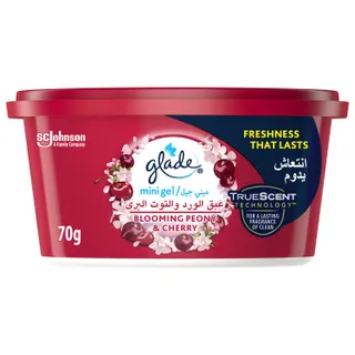 Glade Mini Gel Blooming Peony & Cherry Air Freshener, 70g