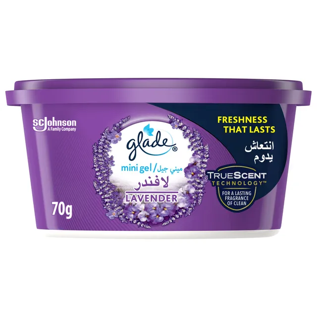 Glade Mini Gel Lavender Air Freshener 70g